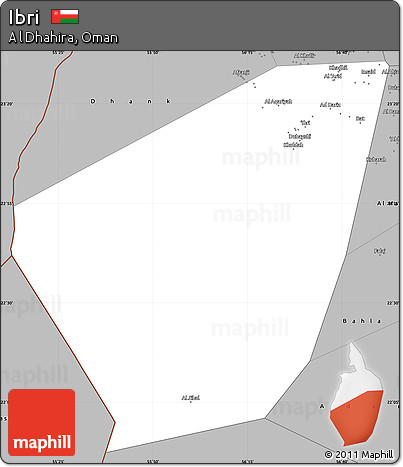 Gray Simple Map of Ibri