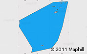 Political Simple Map of Ibri, cropped outside