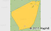 Savanna Style Simple Map of Ibri, cropped outside