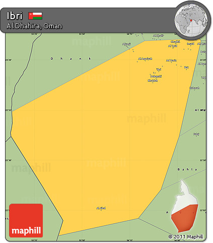 Savanna Style Simple Map of Ibri