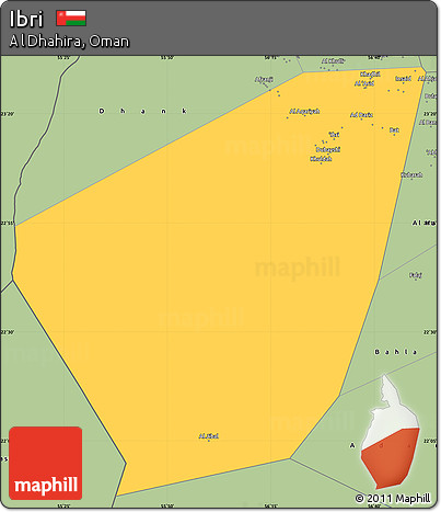 Savanna Style Simple Map of Ibri