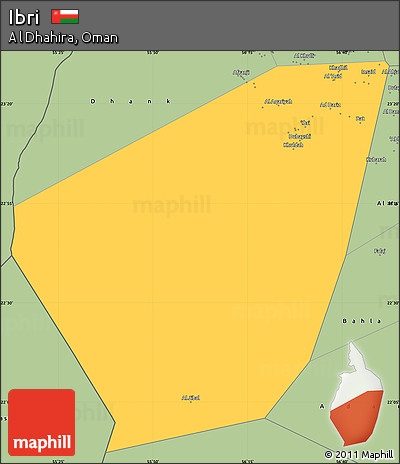 Savanna Style Simple Map of Ibri