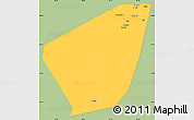 Savanna Style Simple Map of Ibri, single color outside