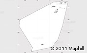 Silver Style Simple Map of Ibri, cropped outside