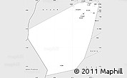 Silver Style Simple Map of Ibri