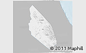 Gray 3D Map of Mahdha, single color outside
