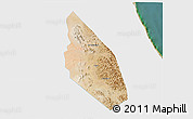 Satellite 3D Map of Mahdha, single color outside
