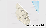 Shaded Relief 3D Map of Mahdha, single color outside
