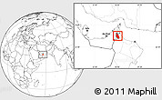 Blank Location Map of Mahdha