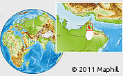 Physical Location Map of Mahdha, highlighted parent region