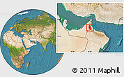 Satellite Location Map of Mahdha
