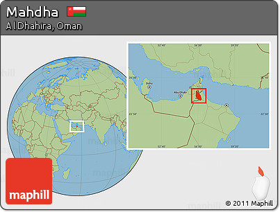 Savanna Style Location Map of Mahdha