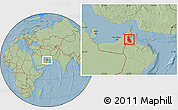Savanna Style Location Map of Mahdha, hill shading