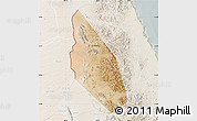 Satellite Map of Mahdha, lighten