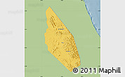 Savanna Style Map of Mahdha, single color outside