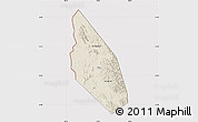Shaded Relief Map of Mahdha, cropped outside