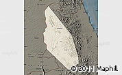 Shaded Relief Map of Mahdha, darken