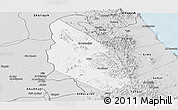 Silver Style Panoramic Map of Mahdha