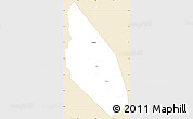 Classic Style Simple Map of Mahdha, single color outside