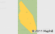 Savanna Style Simple Map of Mahdha, single color outside
