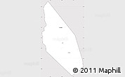 Silver Style Simple Map of Mahdha, cropped outside