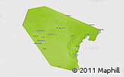 Physical 3D Map of Al Wusta, cropped outside