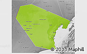 Physical 3D Map of Al Wusta, desaturated