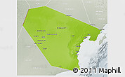 Physical 3D Map of Al Wusta, lighten, semi-desaturated