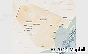 Satellite 3D Map of Al Wusta, lighten