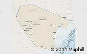 Shaded Relief 3D Map of Al Wusta, lighten