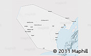 Silver Style 3D Map of Al Wusta, single color outside