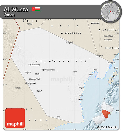 Classic Style Map of Al Wusta