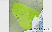 Physical Map of Al Wusta, semi-desaturated