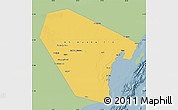 Savanna Style Map of Al Wusta, single color outside