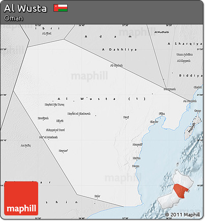 Silver Style Map of Al Wusta