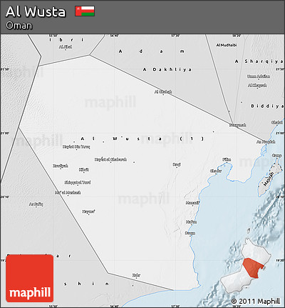 Silver Style Map of Al Wusta