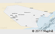 Classic Style Panoramic Map of Al Wusta, single color outside