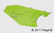 Physical Panoramic Map of Al Wusta, cropped outside