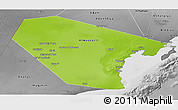 Physical Panoramic Map of Al Wusta, desaturated