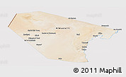 Satellite Panoramic Map of Al Wusta, cropped outside