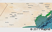Satellite Panoramic Map of Al Wusta
