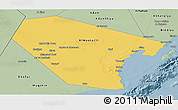 Savanna Style Panoramic Map of Al Wusta