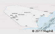 Silver Style Panoramic Map of Al Wusta, single color outside