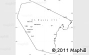 Blank Simple Map of Al Wusta, cropped outside