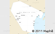 Classic Style Simple Map of Al Wusta, single color outside
