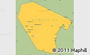 Savanna Style Simple Map of Al Wusta, cropped outside