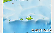 Physical Map of Al Halaniyat Isl.