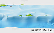 Physical Panoramic Map of Al Halaniyat Isl.