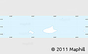 Silver Style Simple Map of Al Halaniyat Isl.