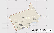 Shaded Relief Map of Dhofar, cropped outside